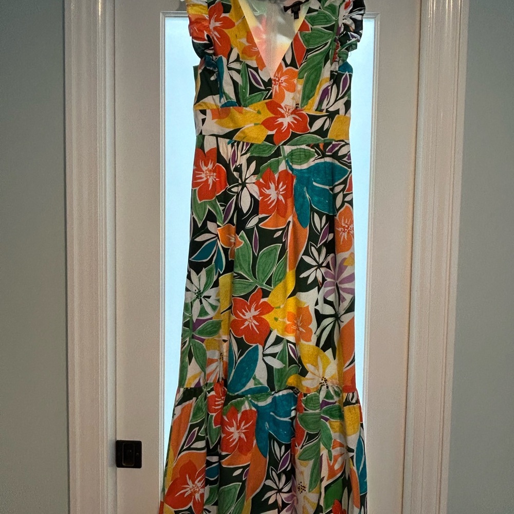 Maggy London Vibrant Floral Maxi Dress